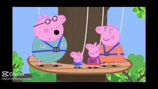 Daddy pig breaks- I mean goes on a zip line ❤️&zwj;🩹 HEARTWARMING