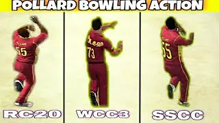 Pollard Bowling Action | RC20 Vs wcc3 Vs sscc | Tech Gaming