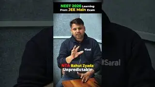 NTA Is Getting Unpredictable 😨 NEET Aspirants Must Watch This! #esaral #shorts #neet2026