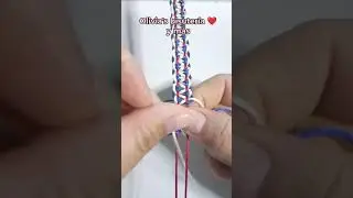 tejido para pulseras de macram&eacute; #bisuteria #tutorial #hechoamano #macrame