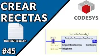🔵✅CODESYS 3.5 - CREATE RECIPES AND SAVE THEM AS .TXT FILES