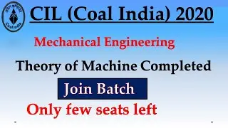 CIL (Coal India Ltd) 2020 Mechanical Engineering Classes TOM Completed | SpeedUp Education