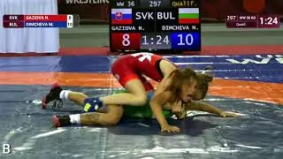 Qual. WW - 36 kg: N. GAZIOVA (SVK) v. M. DIMCHEVA (BUL)