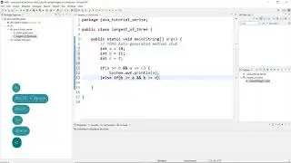 Java lecture 2 | | java programm to find the largest number in given three numbers.