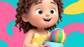 Little girl and lamb l Mary Had a little lamb / baby coconut l baby song l super simple song/ 
