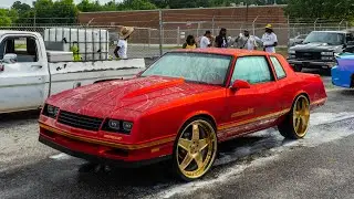 BATTLE OF THE CITIES CARSHOW 2023 MORROW GA, Big Rims, Custom Cars, Donks, Box Chevys, SUVs, Pt 2