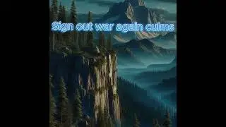 Sign out war again culms