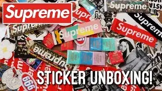100+ Supreme Sticker & Accessory Unboxing!