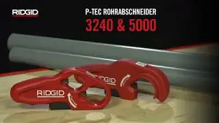 RIDGID Kunststoffabflussrohr-Rohrabschneider PTEC