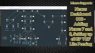 Nexus Dashboard 008 - Adding Nexus 7 and 8, Setting up eBGP VRF Lite Peering
