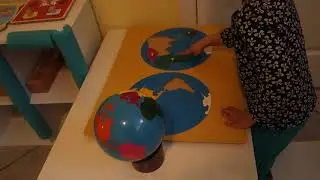 Hemisphere Puzzle Map
