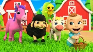 Alimentando a los animales en la aventura de la granja del viejo MacDonald | Canciones de bebe