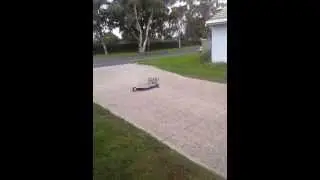 RC Airboat build/part 2 ..Rudder testing...