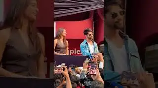 Shahid Kapoor & Tripti Dimri Spotted at Gaiety Galaxy 🎥🔥 | O Romeo Promotion! #viral #shortsfeed