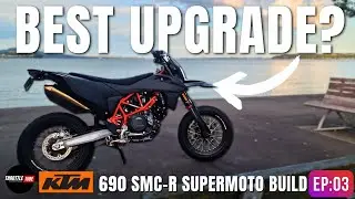 KTM SMC R SUPERMOTO BUILD EP03 | LED Headlight & Hand Guard Removal