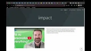My website on AI Personalization