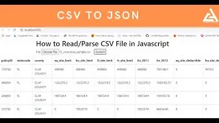 Convert CSV to  JSON
