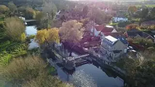 Ipswich and Stowmarket Navigation - Bramford Lock Drone Eye View