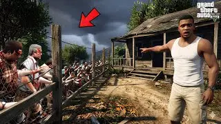Franklin Trying To Survive In Hardcore Zombie Apocalypse in GTA 5 ! (GTA 5 mods)