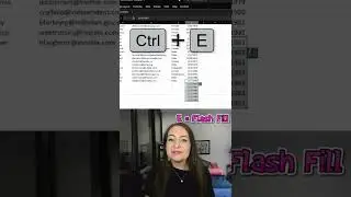 Ctrl + E // Excel Hot-Keys A-Z #shorts
