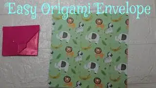 How To Make Easy Origami Envelope - Easy Tutorial ~Origami Fun Channel #Origami