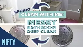 CLEAN WITH ME: Bathroom Spring Cleaning