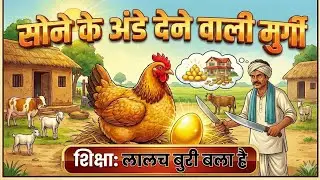 🐔✨🥚 सोने का अंडा देने वाली मुर्गी 🥚✨🐔 | The Hen That Laid the Golden Egg | #short #shorts