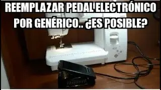 Como Cambiar Pedal Electrónico por Genérico a Carbones Máquina Coser Doéstica