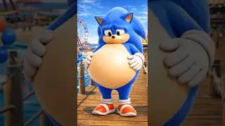 SONIC se CONVIERTE en SONIC GORDO y PASA ESTO !! #sonic #comedia