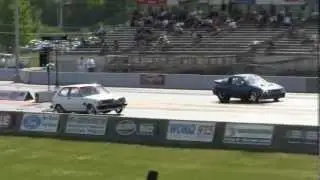 Rear Wheel Drive Eagle Talon DSM Drag Race, 8's on 35R, Kevin Jewer 8.891 @ 152.28 IFO NED