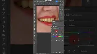Changed the color of the yellow teeth to white for Adobe Photoshop tutorial #colorbarcosmetics