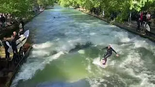 Surfboarding in Munich