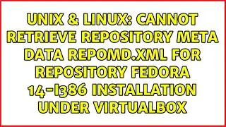 Cannot retrieve repository meta data repomd.xml for repository Fedora 14-i386 installation under...