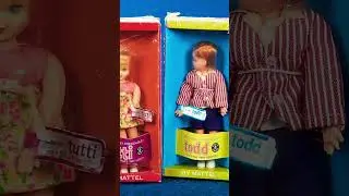 Barbie had a twin brother and sister?!?!? The Tutti and Todd doll history #barbie #barbiecollector