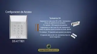 CONFIGURAR CONTROL DE ACCESO DS-K1T801E