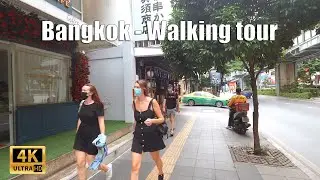 4k Bangkok Walking tour 2021 - From Asoke to Phrom Phong | Streets of Thailand 2021