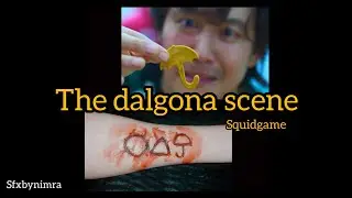 Squid Game Dalgona Scene | SfxMakeUp | Recreating | #sfxtutorial #fakemakeup #youtuber #sfxartist