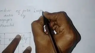 Weighted index number ( laspeyer, paasche, dorbish, fisher index ) problem solution