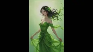 💚Beautiful Green Goddess 💚 #animation #junglequeen #beautiful #dream