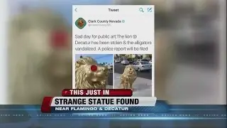 UPDATE: Stolen golden lion statue has been found