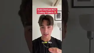 Build Startups NOT Coding Projects 🧑&zwj;💻#shorts #shortsfeed