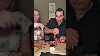 Inuit mukbang #youtube #couple #foodie #food #inuit #marriage #mukbang #shorts