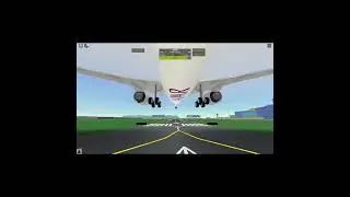 Qatari A350 smoothest butter landing (most likely) #swiss001landing #butterlanding #ptfs #roblox