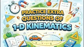 Grade 11 Physics | EXTRA PRACTICE QUESTIONS | UNIT: 1-D KINEMATICS | EDUVIBE | #eduvibe #physics