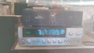 Yamaha KX-W282 Double Cassette Deck. High Speed Dubbing. Dolby B and C. DEMO.