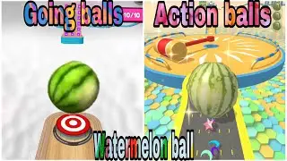 Watermelon ball challenge - going balls VS action balls - android and iOS games