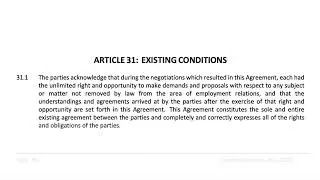 GA-ACE EXISTING CONDITIONS contract article 31