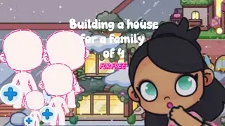 Building a house for a family of 4 || natural chic house|| COMPLETLY FREE !! || voiced 🔊