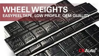 CKAuto Adhesive Stick on Wheel Weights, EasyPeel Tape, Low Profile, U.S. OEM Quality