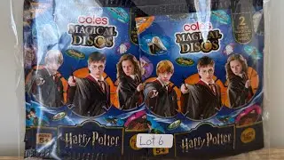 Lot6 Coles Harry Potter Magical Disc 2025 promotional ASMR unboxing collectible 
